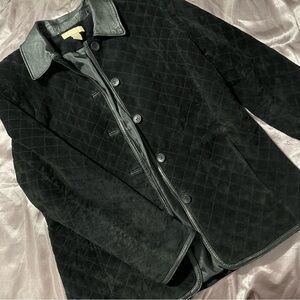 Black Suede Leather Jacket 🖤